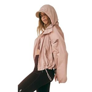 FREE PEOPLE Lovin' Life 3-in-1 Jacket, Dusty Rose, Size Large